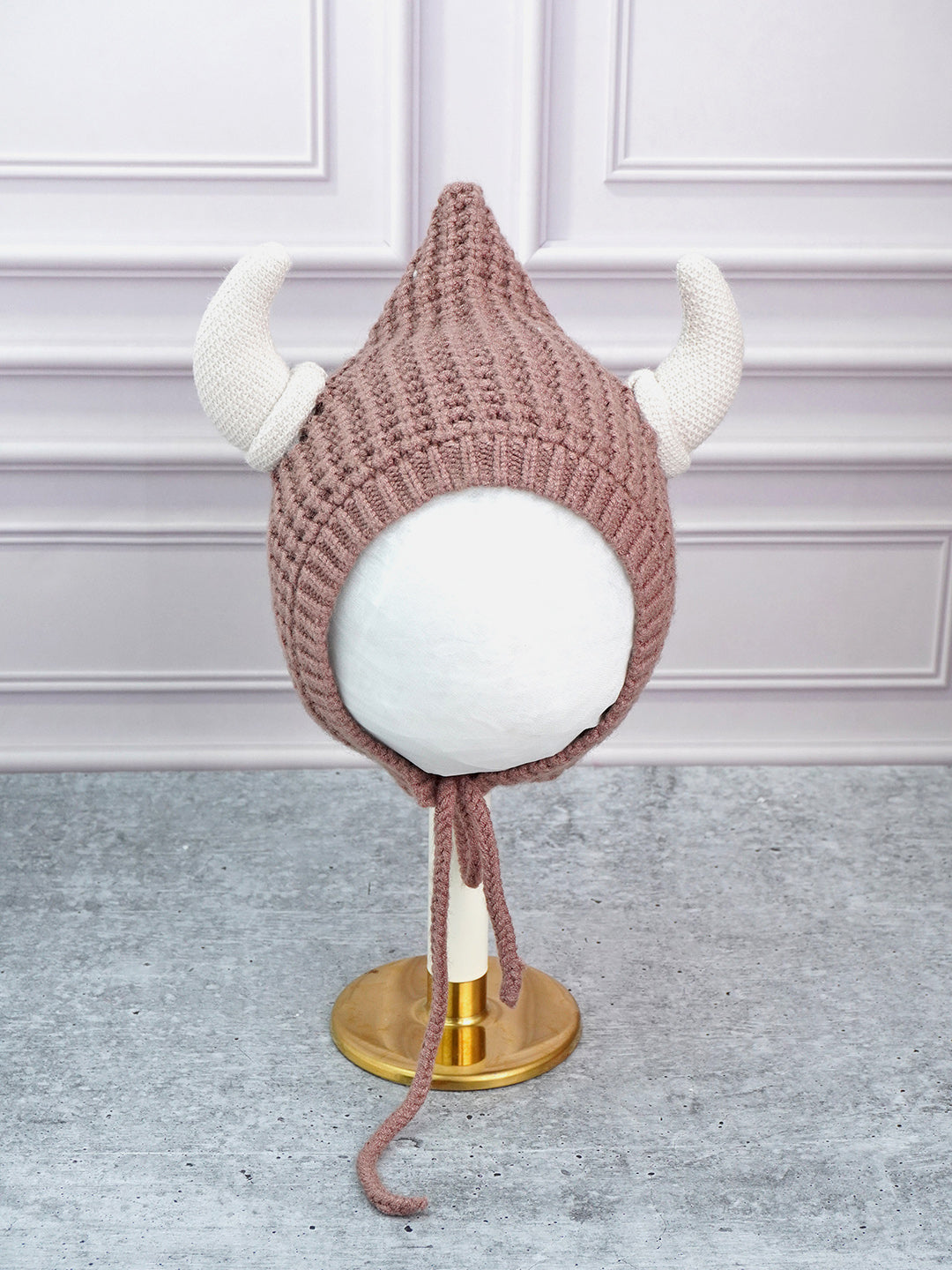 Little Surprise Box Baby Horns Knitted Soft Woolen Winter Cap