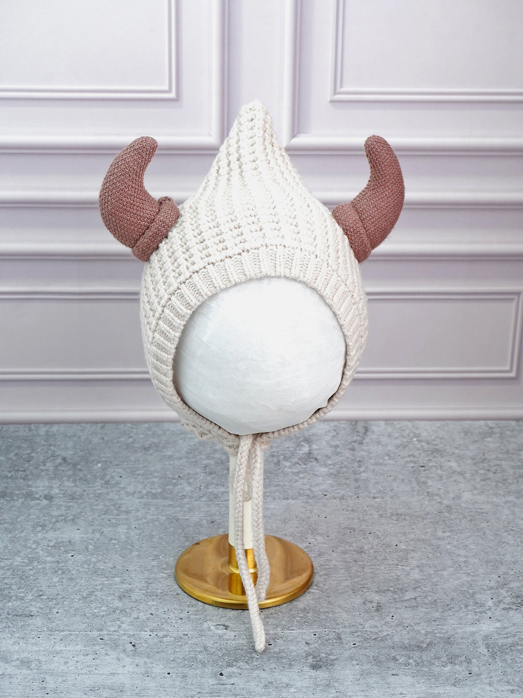 Little Surprise Box Baby Horns Knitted Soft Woolen Winter Cap