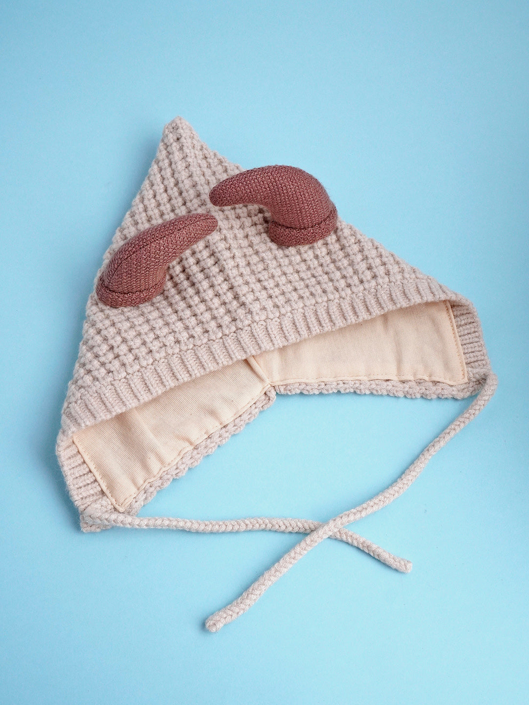 Little Surprise Box Baby Horns Knitted Soft Woolen Winter Cap