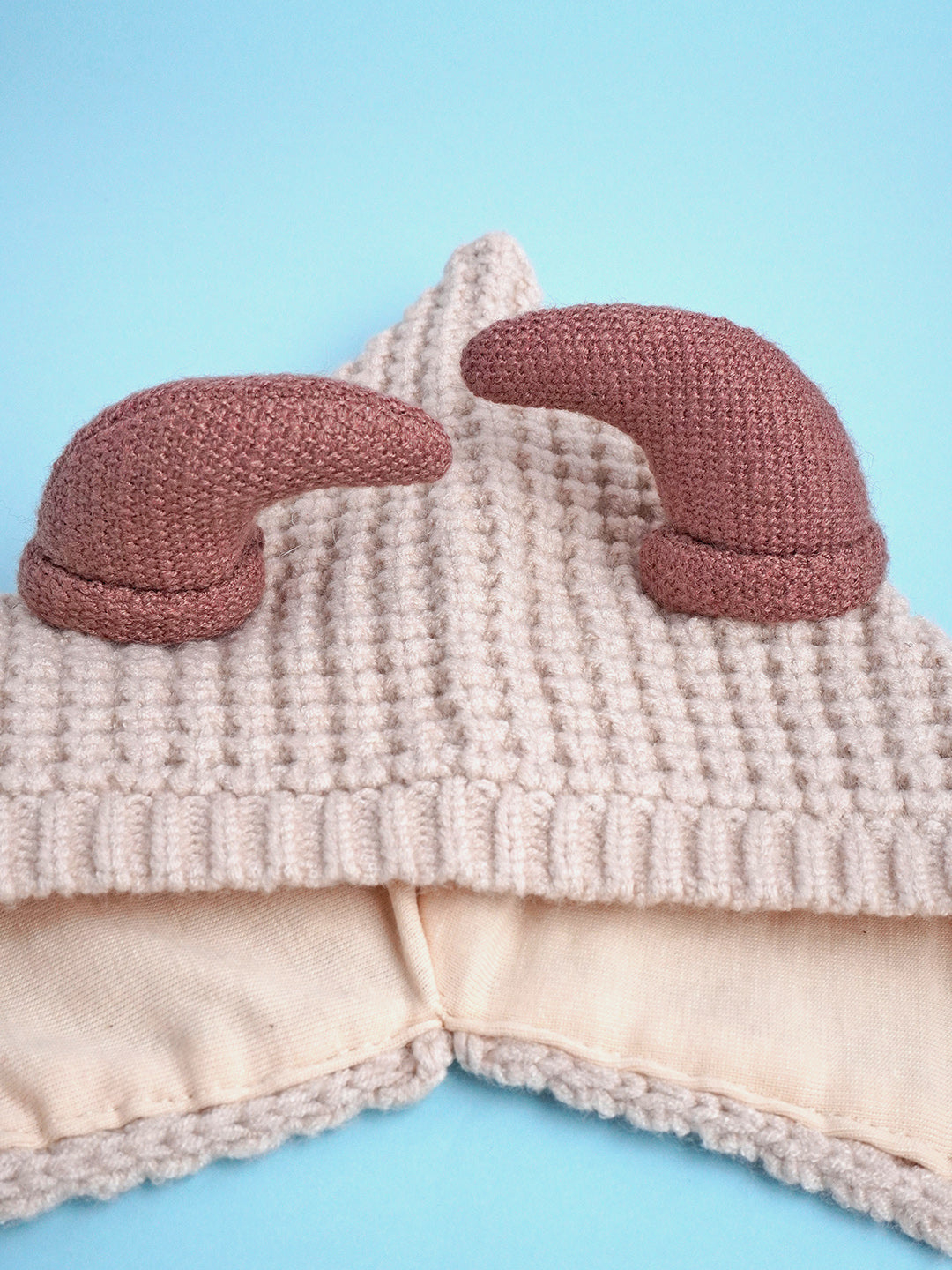 Little Surprise Box Baby Horns Knitted Soft Woolen Winter Cap