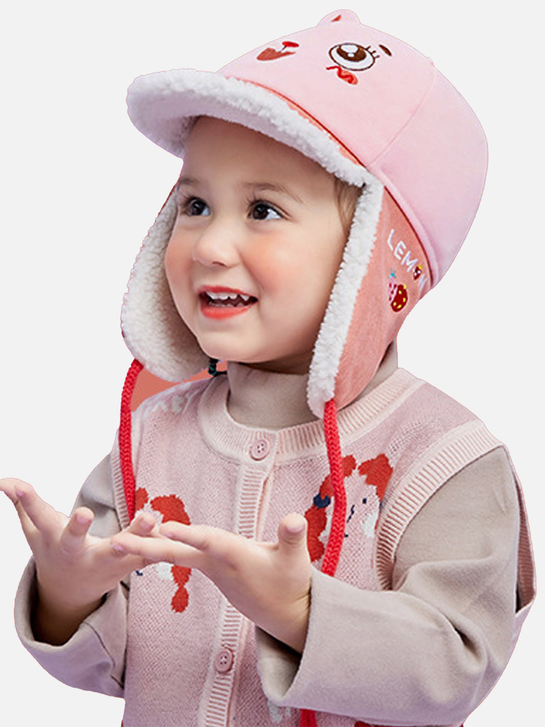 Little Surprise Box Ear Covering 3d winter Cap for Kids