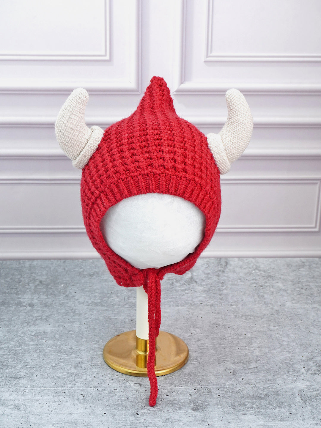 Little Surprise Box Baby Horns Knitted Soft Woolen Winter Cap