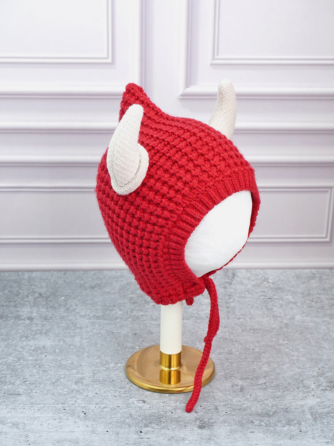 Little Surprise Box Baby Horns Knitted Soft Woolen Winter Cap