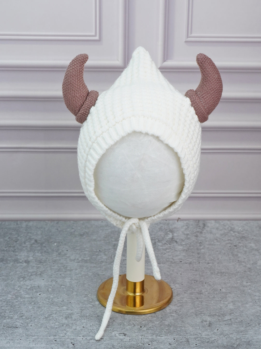 Little Surprise Box Baby Horns Knitted Soft Woolen Winter Cap