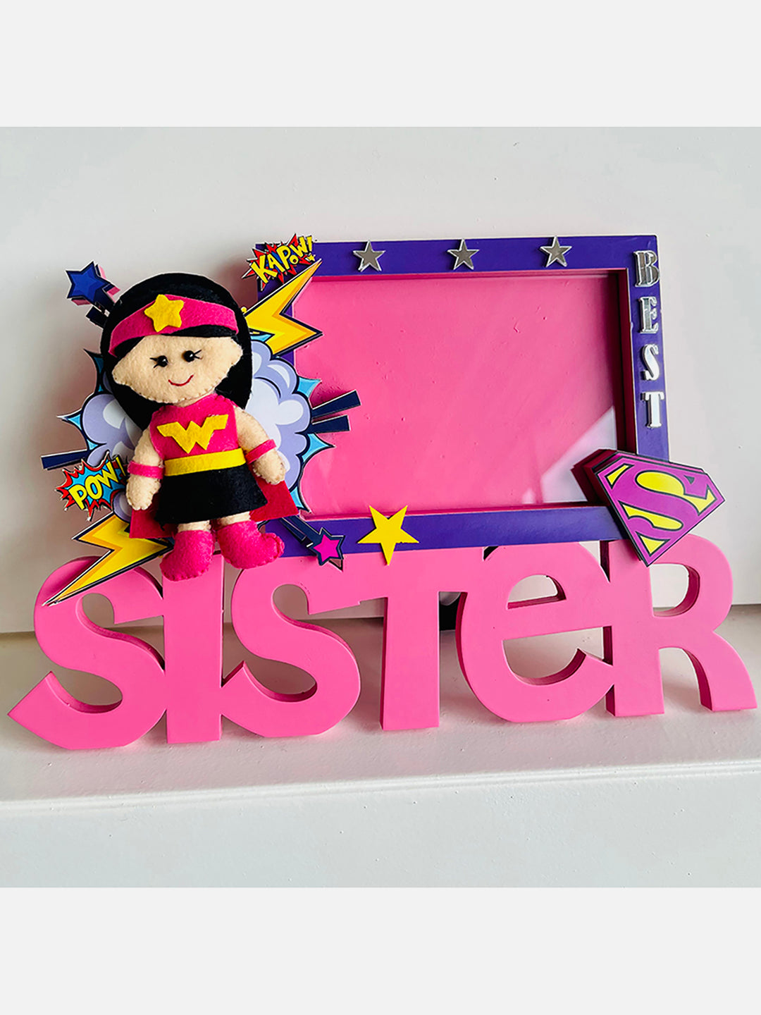 Little Surprise Box Best Sister Table Photo Frame, Gift for Sister