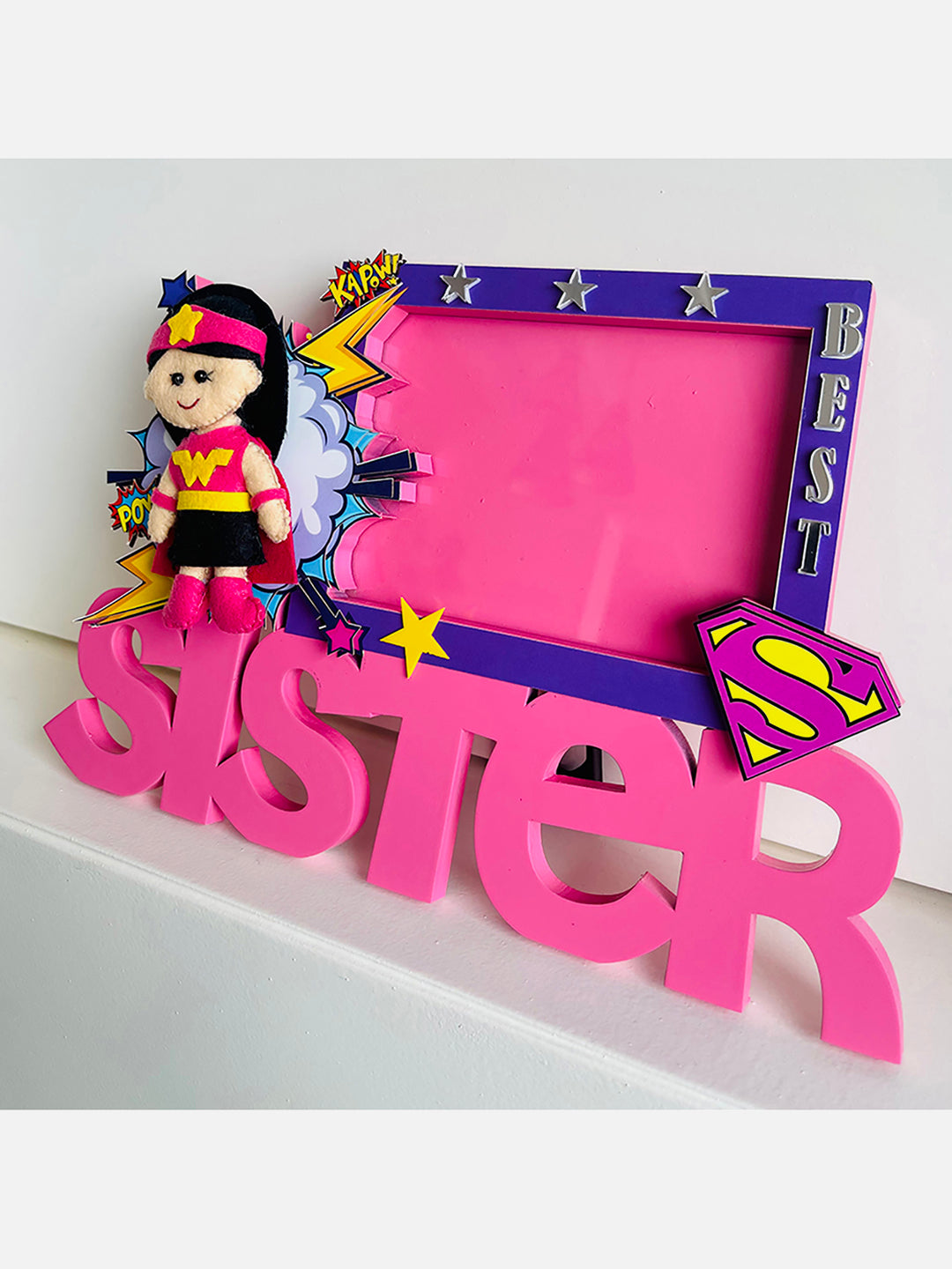 Little Surprise Box Best Sister Table Photo Frame, Gift for Sister