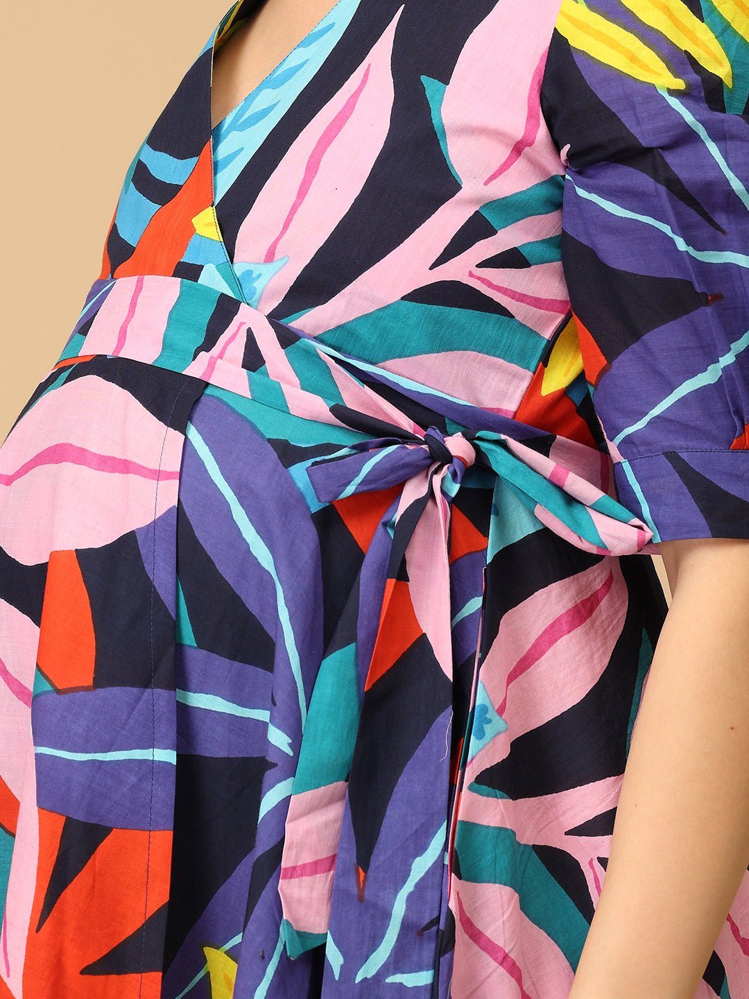 Lumea Maternity and Nursing Wrap Dress - DRS - SK - LUMEA - S