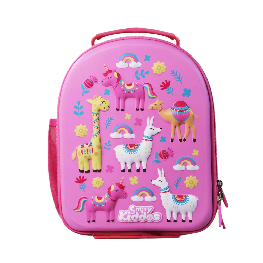 Smily Kiddos Hartop Eva Lunch Bag V2 Animal Theme Pink