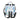 Luxe Fashion Backpack – White & Blue | Lightweight & Water - Resistant - MK11002280