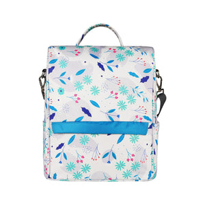 Luxe Fashion Backpack – White & Blue | Lightweight & Water - Resistant - MK11002280