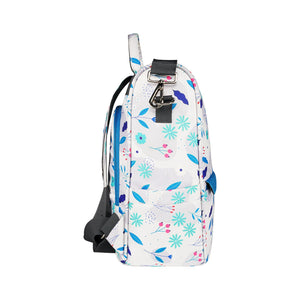 Luxe Fashion Backpack – White & Blue | Lightweight & Water - Resistant - MK11002280