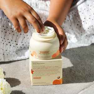 Maate Baby Body Butter (150 gm) | Enriched with Pure Kokum Butter, Shea Butter, Orange & Saffron Oil | Baby Cream For Face, Skin & Body | Baby Body Butter For Kids 0-12 years | Baby Moisturizer Cream - Baby lotion
