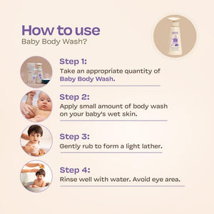 Maate Baby Body Wash | With Ayurvedic Herbs Beetroot, Manjistha & Neem extracts | Body Wash for Dry & Sensitive Skin | Natural & Vegan | Tear-free & pH Balanced | Soap Free (250ml (Pack of 2)) -