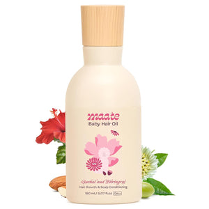 Maate Baby Hair Massage Oil Baby Hair Growth and Scalp Conditioning Using Traditional Ayurvedic Methods, Cream, 150ml - Baby Grooming Kit
