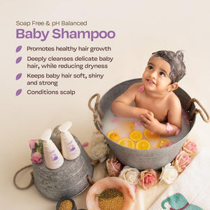 Maate Baby Shampoo (250 ml) | Deep Cleanses, Nourishes Scalp & Hair | With Ayurvedic Herbs like Shikakai & Amla | Baby Shampoo For Kids 0-12 Years | Baby Hair Shampoo | Tear Free & Chemical Free - Baby Shampoo