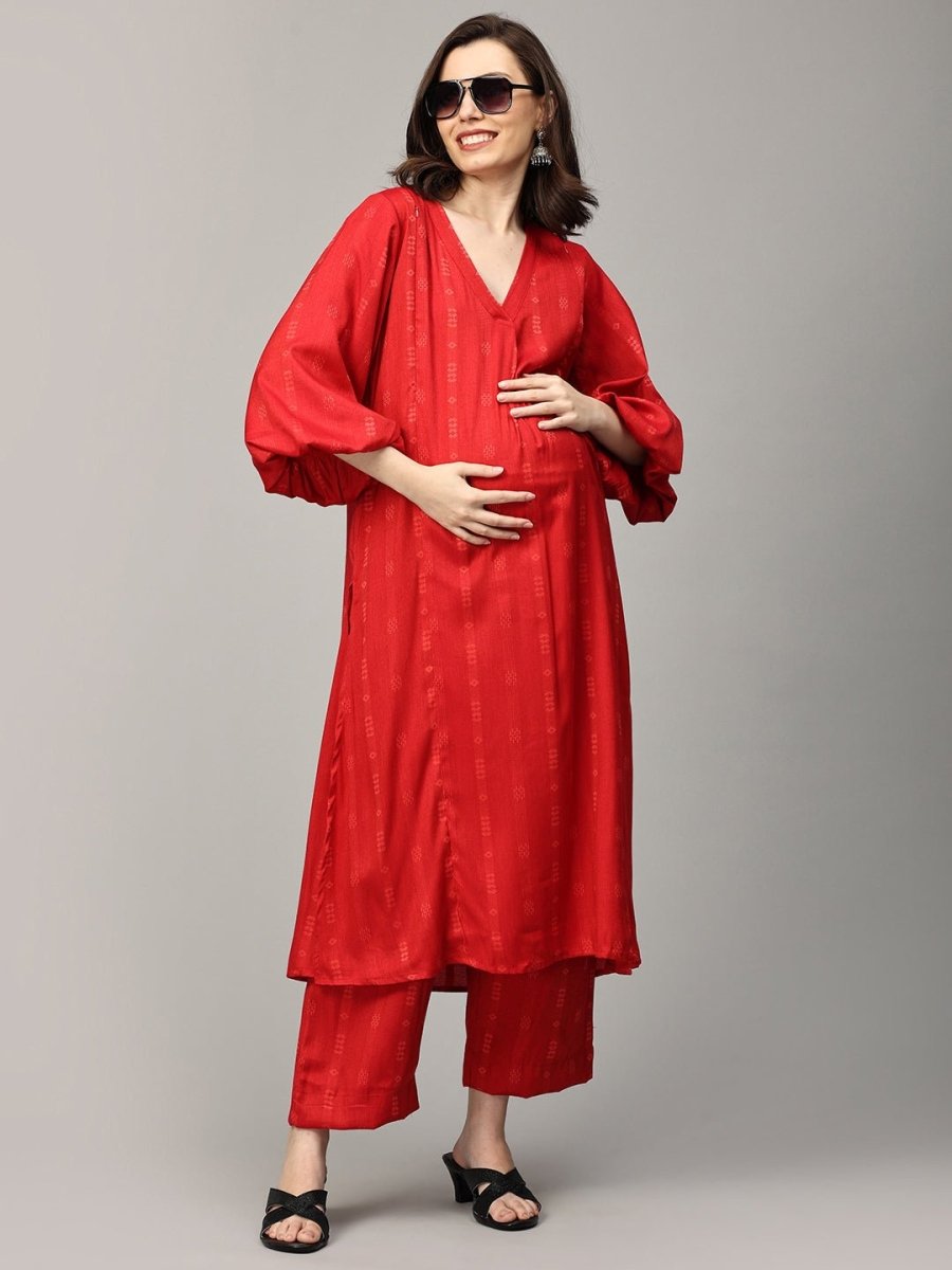 Madly In Love Maternity and Nursing Co Ord Set - MEW-SK-MDILV-S