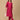 Magenta Haze Embroidered Maternity Silk Kurta Set with Nursing - MEW - MGNMS - S