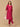 Magenta Haze Embroidered Maternity Silk Kurta Set with Nursing - MEW - MGNMS - S