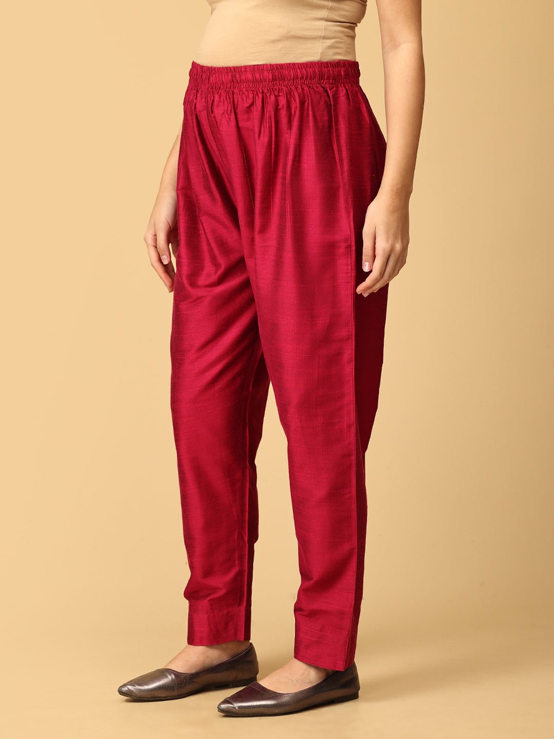 Magentastic Maternity And Nursing Silk Kurta Set With Dupatta - S Maternity Ethnic Set