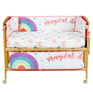 Magical Unicorn - 4 Section Crib Rails Protector Bumper Set - BPR - MGUC