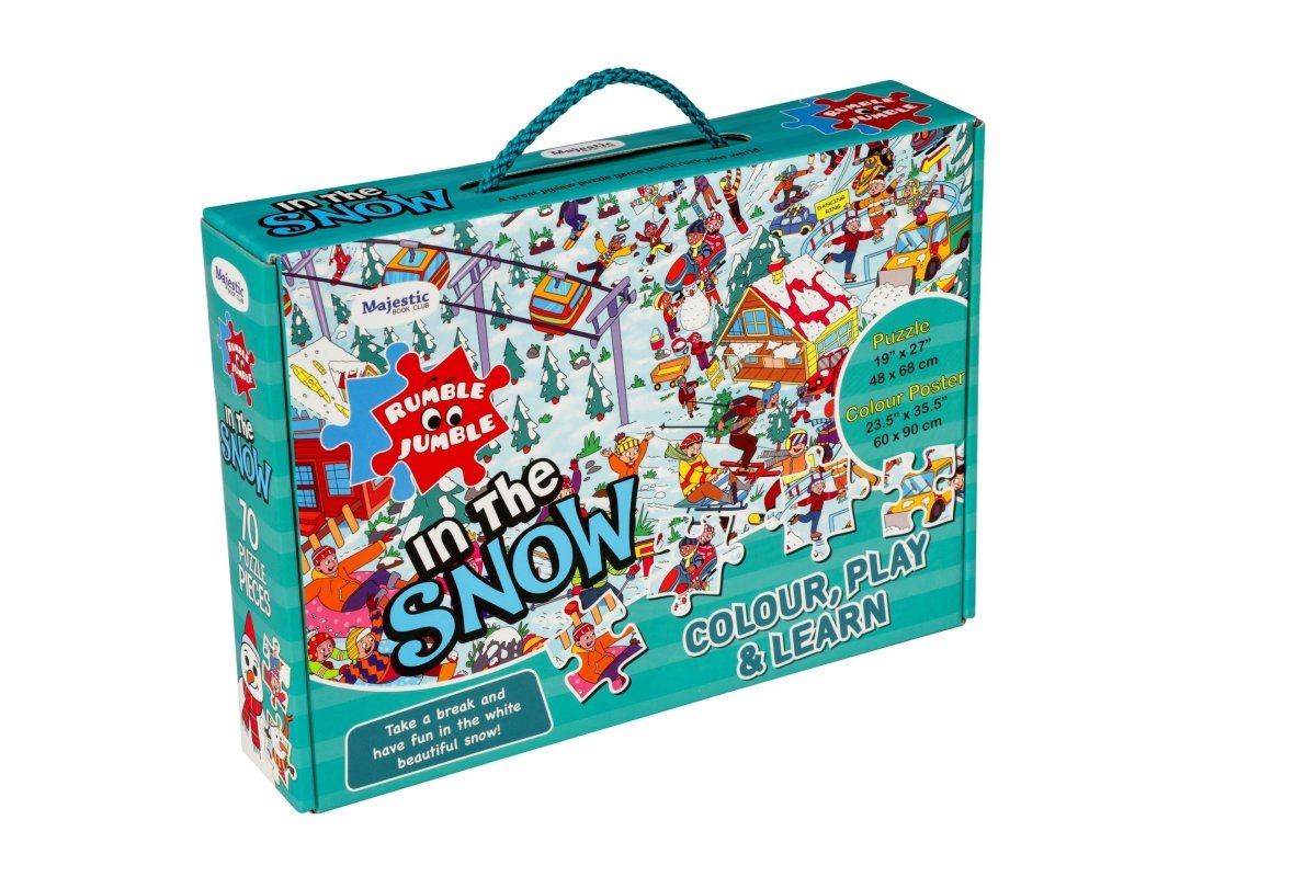 Majestic Book Club In The Snow Fun and Educational Floor Puzzle - 3598239