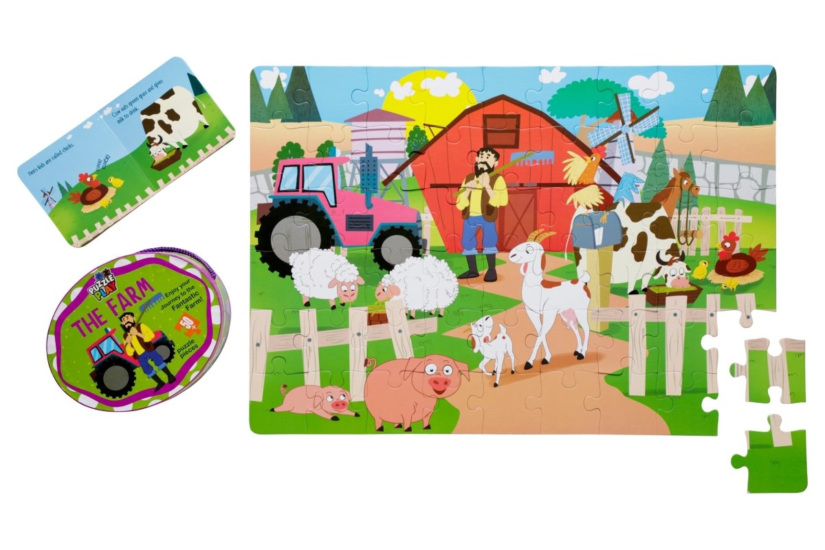 Majestic Book Club THE FARM-PUZZLE PLAY - 3598227