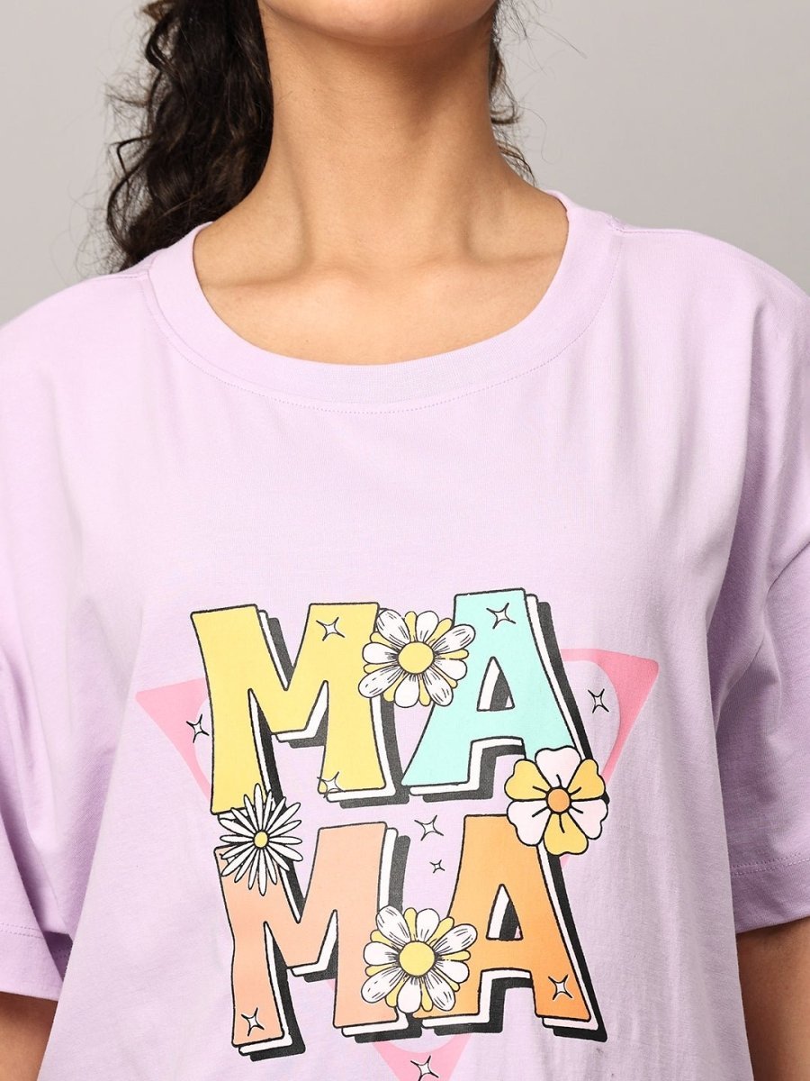 MAMA Oversized Mumma T shirt - MAT-SC-MUMAO-S