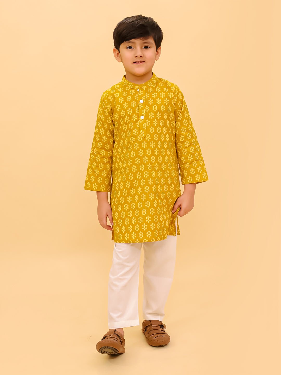 Mango Sorbet Boys Kurta Pajama Set - KES - RA - MNGSB - 0 - 6
