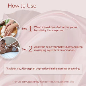 Manjishthadi Abhyang Massage Oil | Ayurvedic Baby Body Massage Oil | 0 - 3 Years - Baby Oil