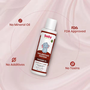 Manjishthadi Abhyang Massage Oil | Ayurvedic Baby Body Massage Oil | 0 - 3 Years - Baby Oil