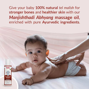 Manjishthadi Abhyang Massage Oil | Ayurvedic Baby Body Massage Oil | 0 - 3 Years - Baby Oil
