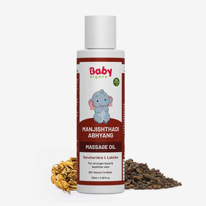 Manjishthadi Abhyang Massage Oil | Ayurvedic Baby Body Massage Oil | 0 - 3 Years - Baby Oil