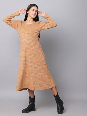 Marmalade Ribbed Maternity Dress with Nursing - DRS-MLRBD-S
