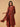 Maroon Melody Maternity and Nursing Kurta Set With Dupatta - S Maternity Ethnic Set