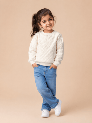 Marshmallow Peep Kids Fleece Sweatshirt - 0-6 Months Kids Winter Sweatshirts
