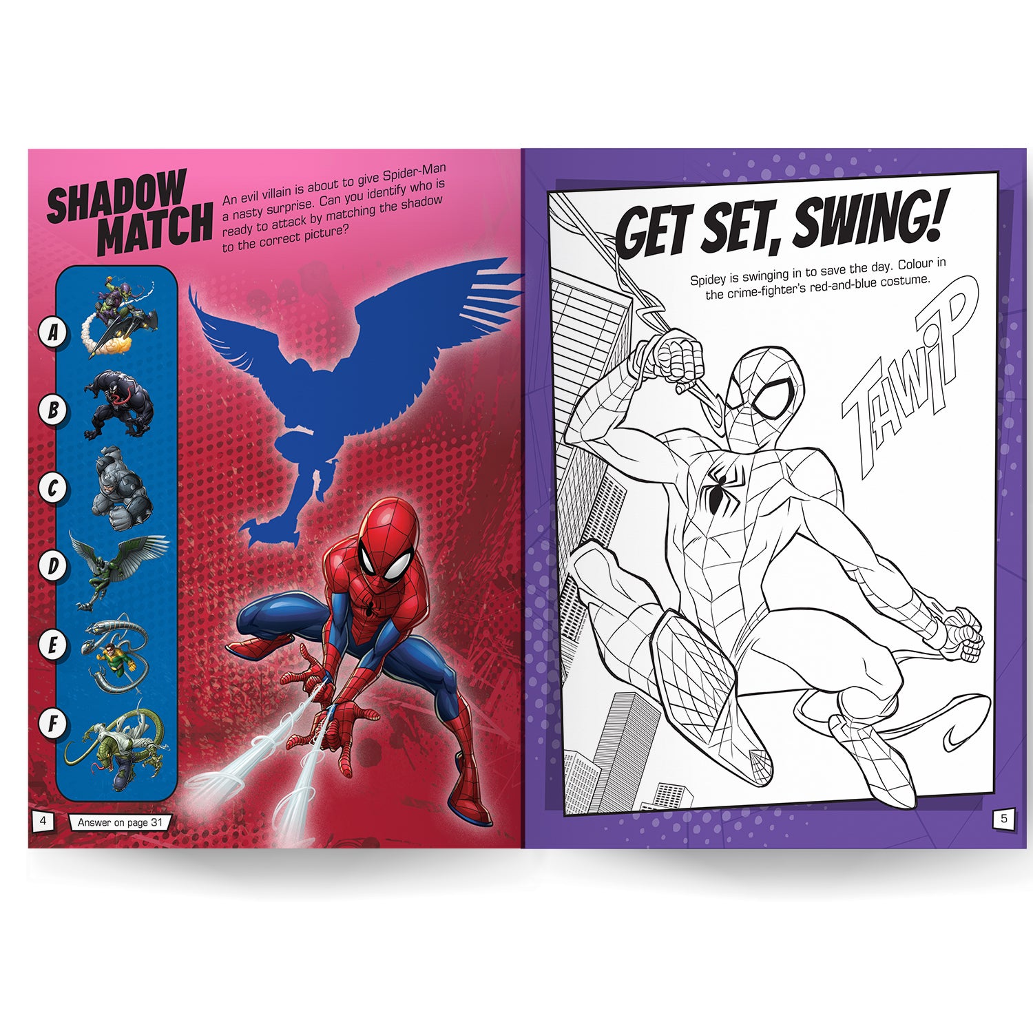 Parragon Publishing Marvel Spider-Man 1001 Stickers Book | Many Activities with Marvel Stickers for Kids