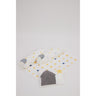Masaya Pure Cotton Cot Bedding Set Shapes - MSY - CSB - 001D - Night