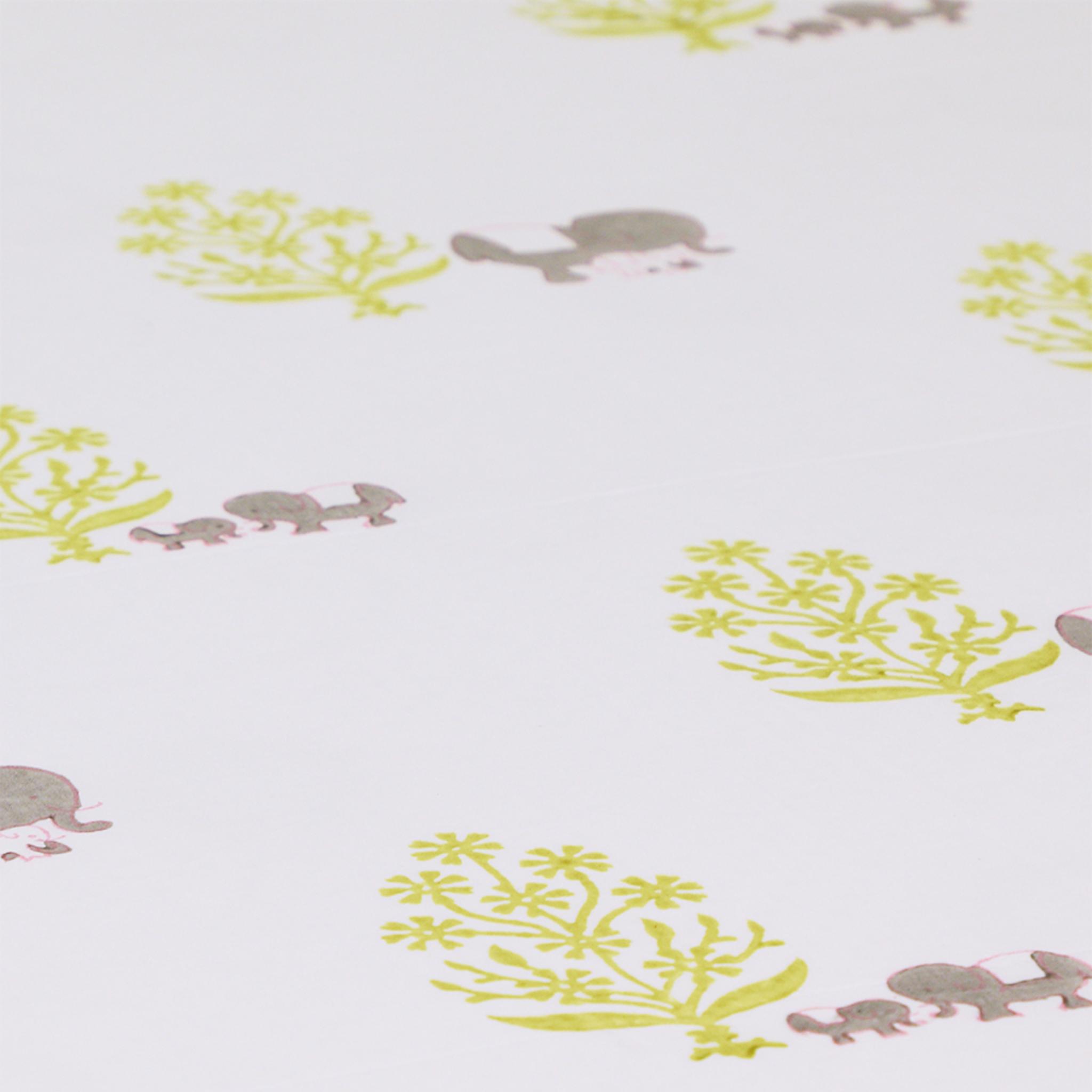 Masaya Pure Cotton Cot Sheet Elle - Grey - MSY - CSS - 007B - Grey