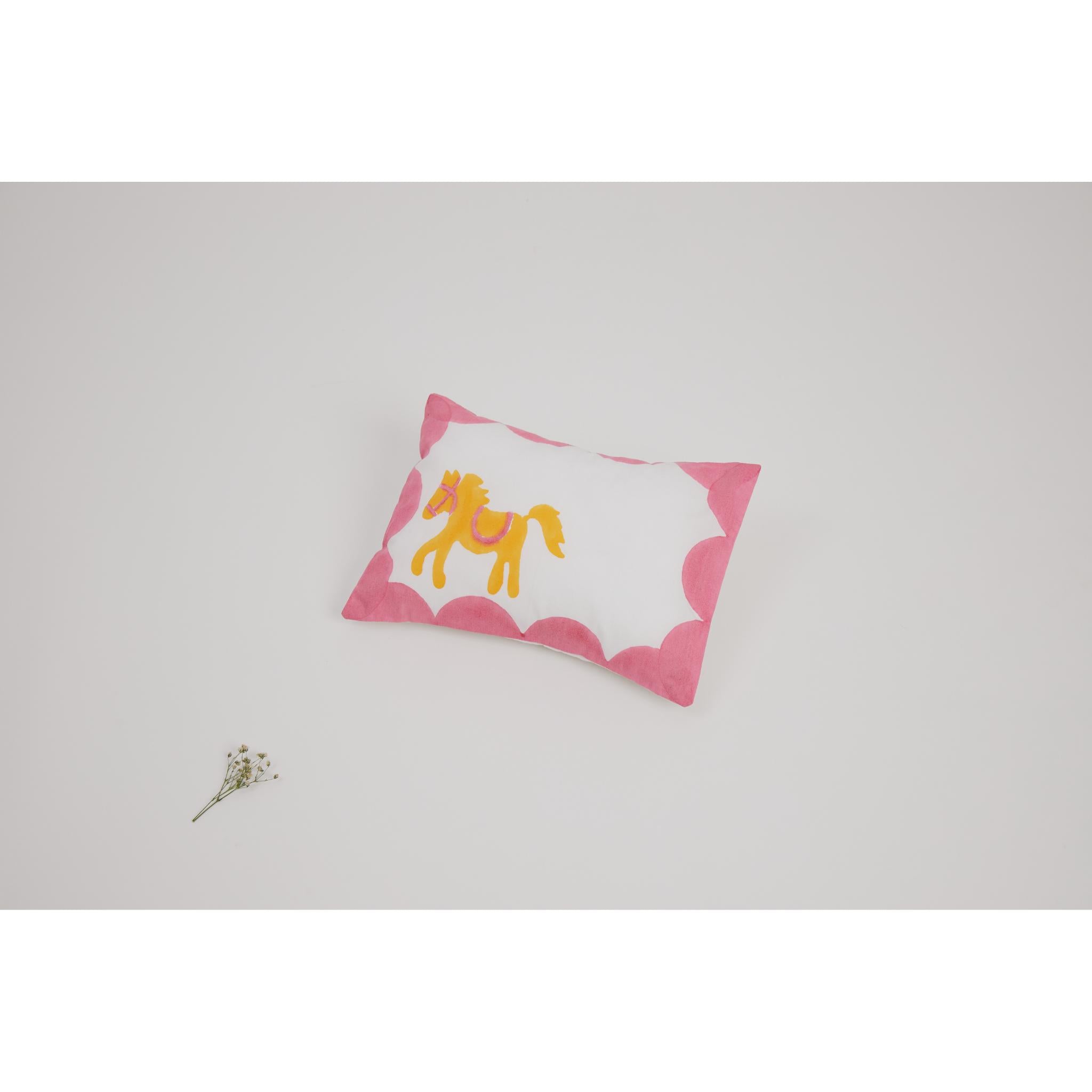 Masaya Pure Cotton Pillow & Bolster Set Circus - Pink - MSY - CPB - 009E - Pink