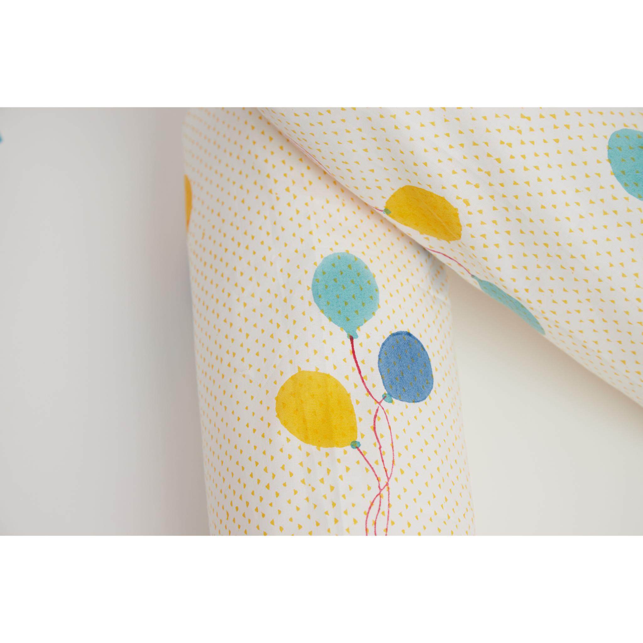 Masaya Pure Cotton Pillow & Bolster Set Circus - Teal - MSY - CPB - 009E - Teal