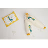 Masaya Pure Cotton Pillow & Bolster Set Giraffe - Teal - MSY - CPB - 009A - YellowTri