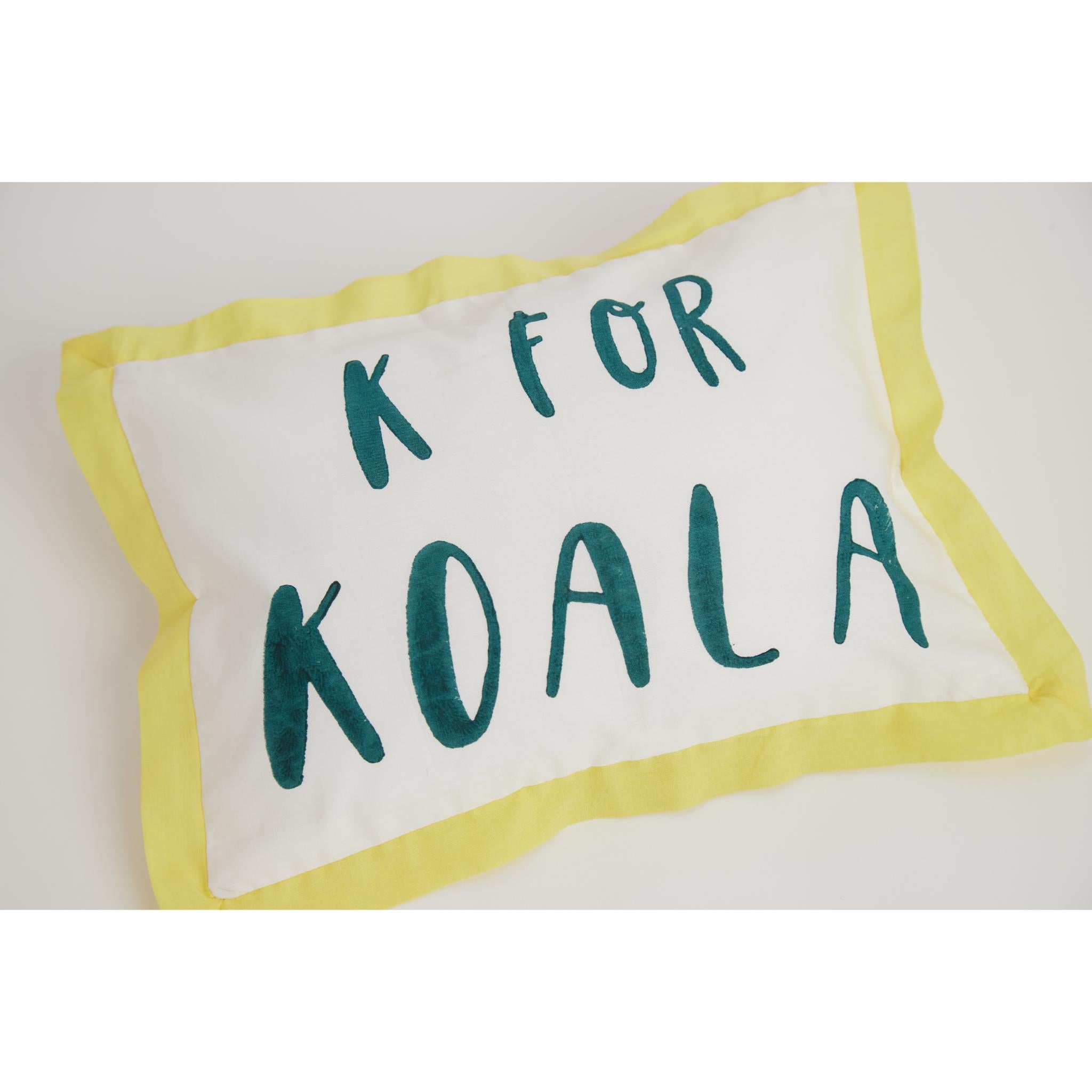 Masaya Pure Cotton Pillow & Bolster Set Koala - Yellow - MSY - CPB - 009F - Yellow