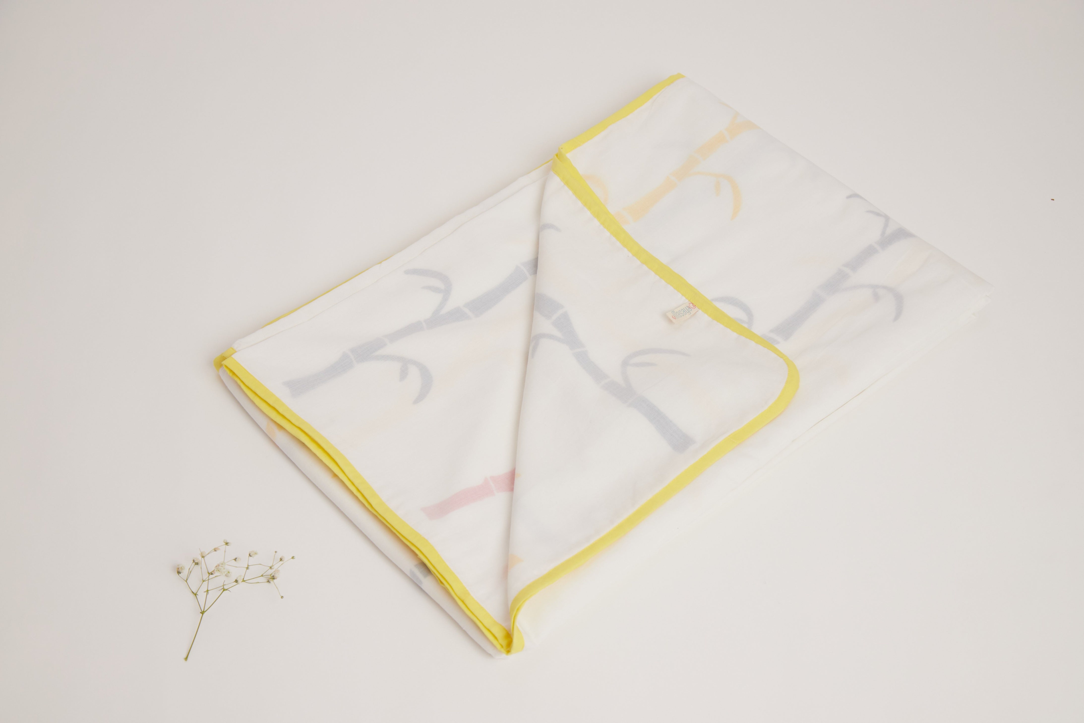 Masaya Single Dohar Blanket - K for Koala - Yellow - MSY - SDB - 0051F - Yellow