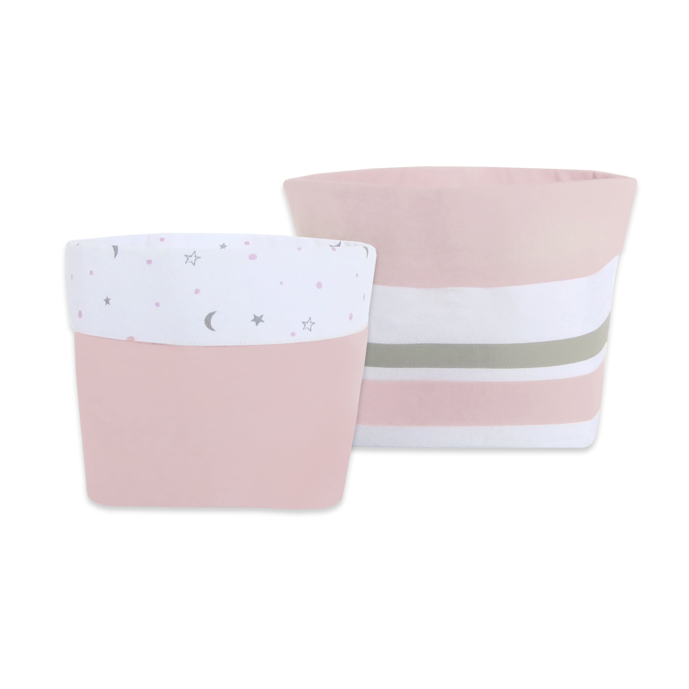 Masilo Fabric Storage Baskets (Set of 2) - MDBASK 2PK PINK
