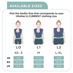 Masilo Godilo Ergonomic Organic Cotton Baby Carrier Wrap - MGOBC LUNA L0