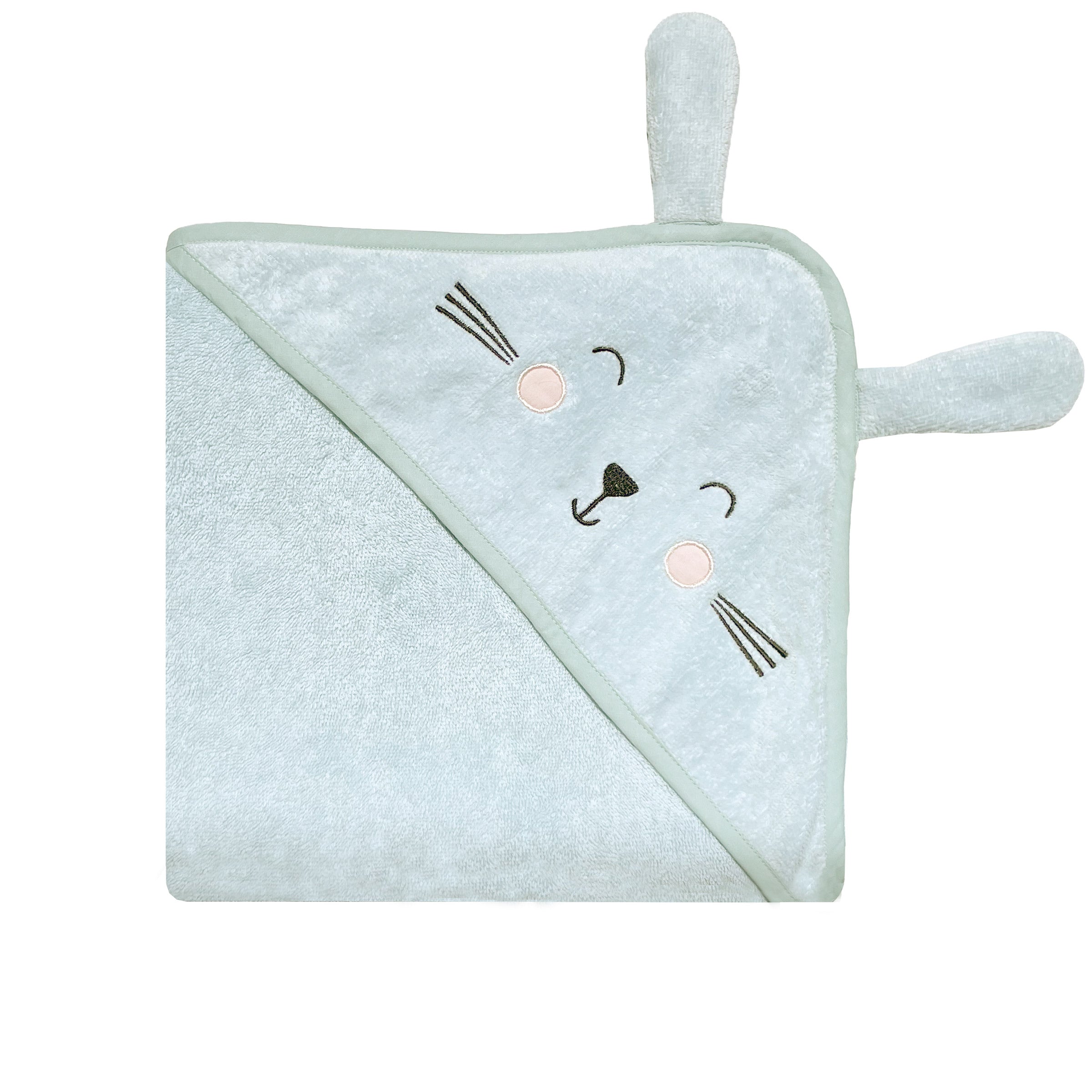 Masilo Hooded Towel - MBAHT S BUNNY MINT