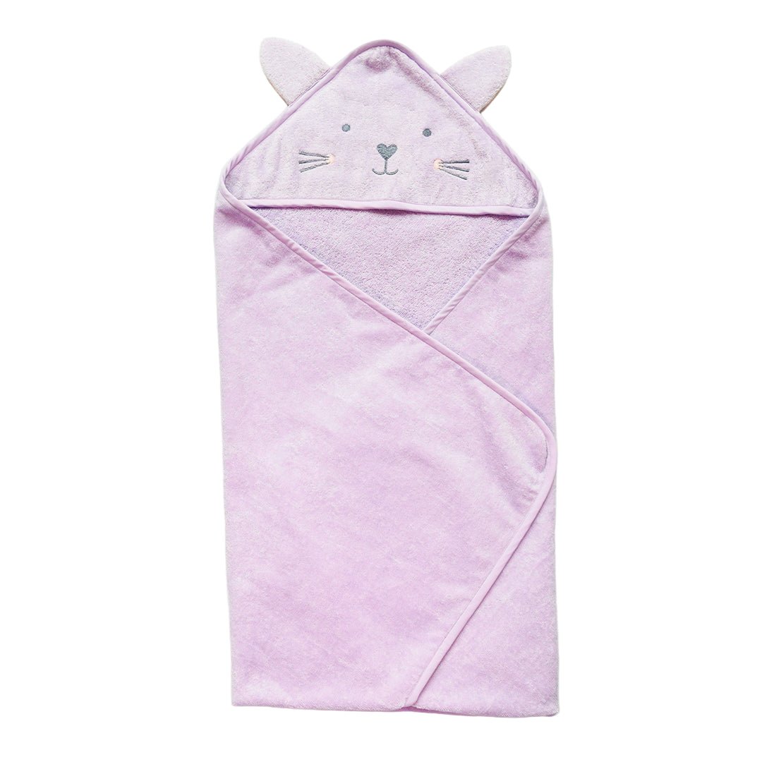 Masilo Hooded Towel – Kitten - MBAHT S LILAC