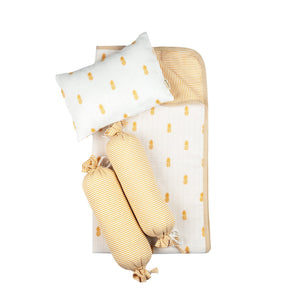 Masilo Mini Cot Set - MGMINI MST 4PC PINEAPPLE