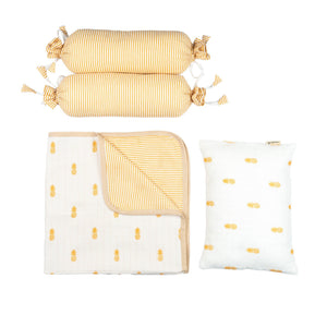 Masilo Mini Cot Set - MGMINI MST 4PC PINEAPPLE
