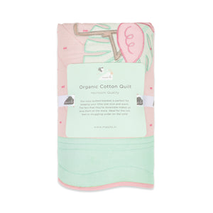 Masilo Organic Cotton Quilt - Peekaboo Panda Baby Blanket